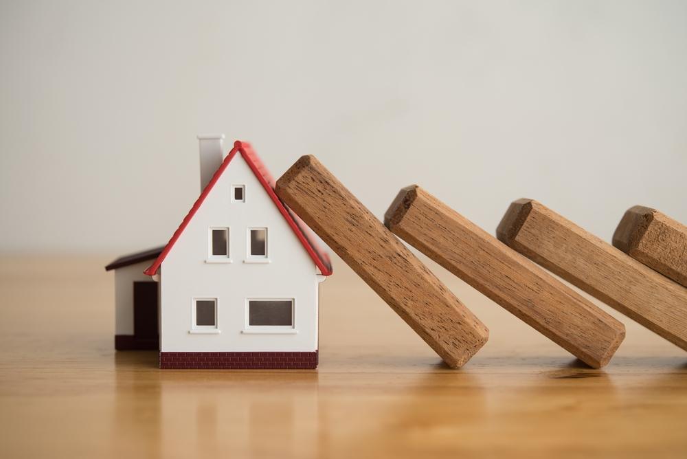 Domino falls effect to house